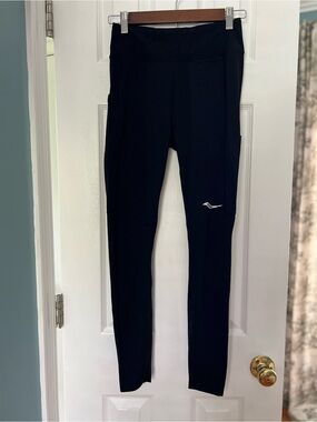 Saucony Women's Black High Waist Running Tights